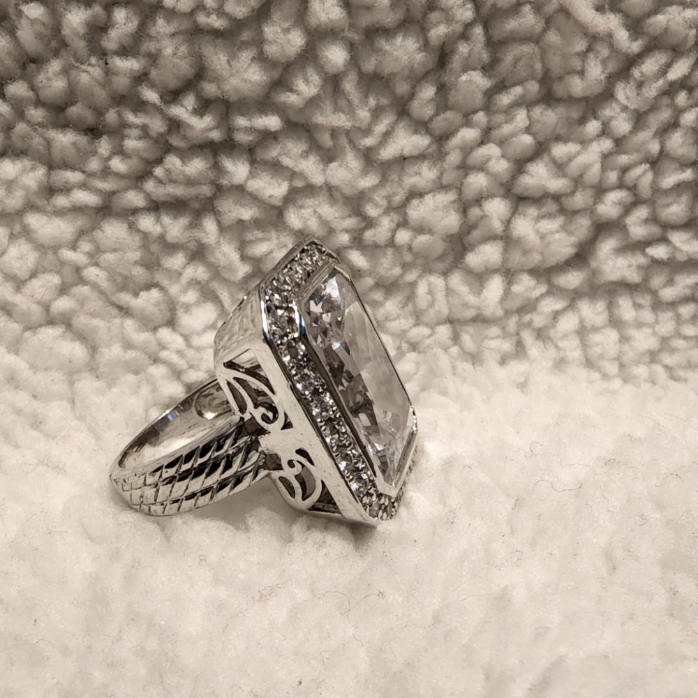 Rectangular  Cocktail ring - Picture 2 of 5